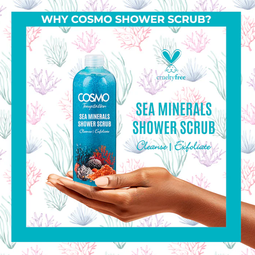 Scrub de duș Cosmo Sea Minerals 1000ml