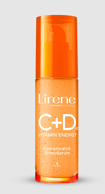 Ser iluminator și netezitor Lirene VITAMIN ENERGY C+D PRO Concentrated StimuSerum 30 ml